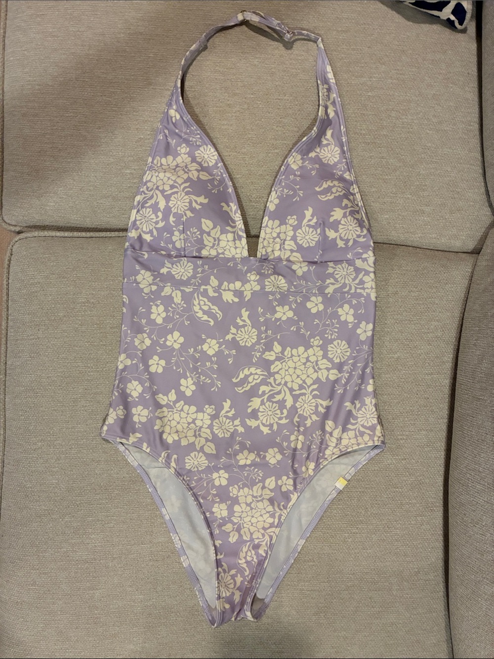 Summersalt halter plunge one-piece swimsuit, 4